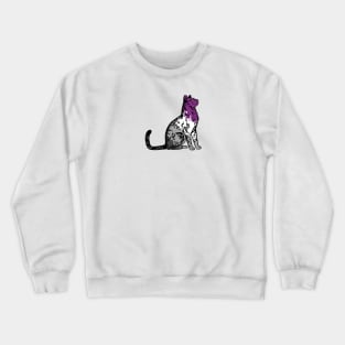 ace pride kitty Crewneck Sweatshirt